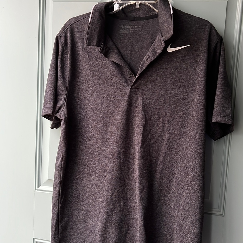 NWOT Nike golf shirt charcoal grey dri-fit